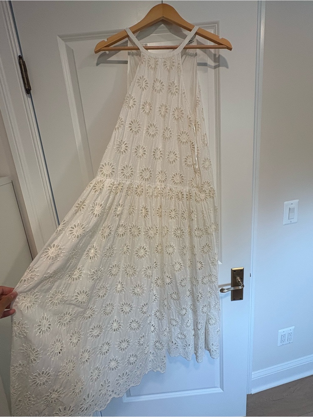 Madewell Eyelet Drop waist Maxi Dress | Size Medium - Picture 6 of 8